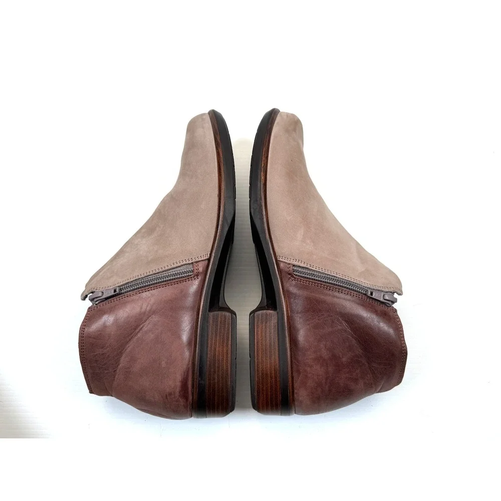 Naot Helm Ankle Boots Women 42 US‎ 11-11.5 Leather Zip Closure Round Toe Booties